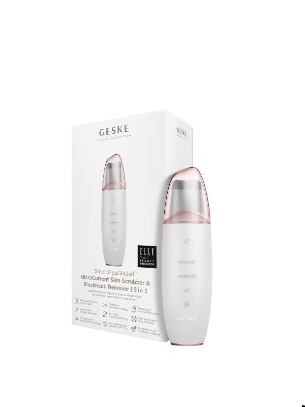 GESKE MicroCurrent Skin Scrubber & Blackhead Remover 9 In 1 Starlight