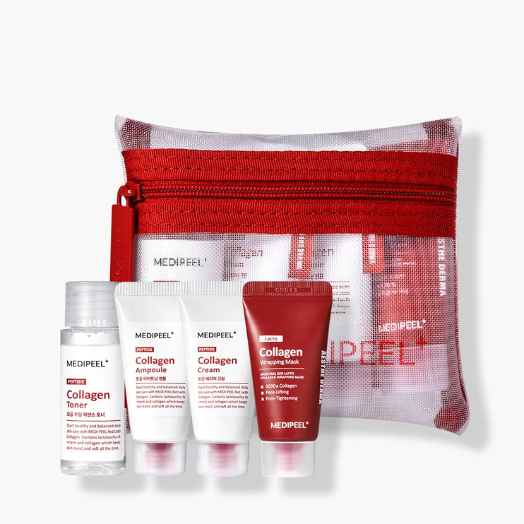 MEDIPEEL - Red Lacto Collagen Skincare Trial Kit 4pcs