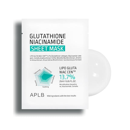 APLB - Glutathione Niacinamide Sheet Mask 25ml