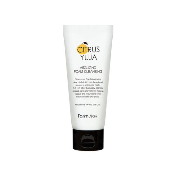 FARMSTAY Citrus Yuja Vitalizing Foam Cleansing Καθαριστικό Προσώπου 100ml