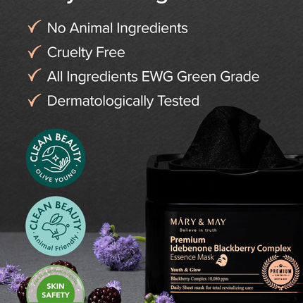 MARY & MAY - Premium Idebenone Blackberry Complex 20pcs