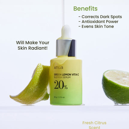 ANUA - Green Lemon Vita C Blemish Serum 20ml