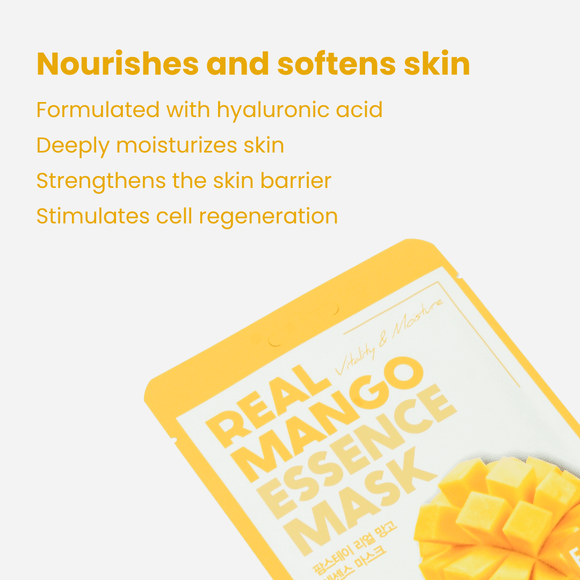 FARMSTAY Real Mango Essence Mask Μάσκα Προσώπου