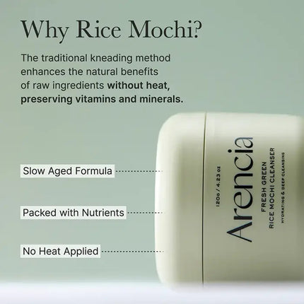 ARENCIA - Fresh Green Rice Mochi Cleanser 120g