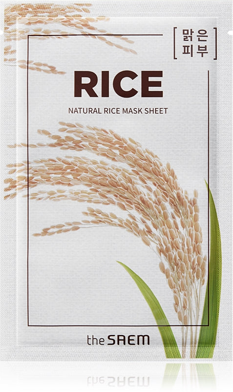 THE SAEM Rice Natural Sheet Mask Μάσκα Προσώπου
