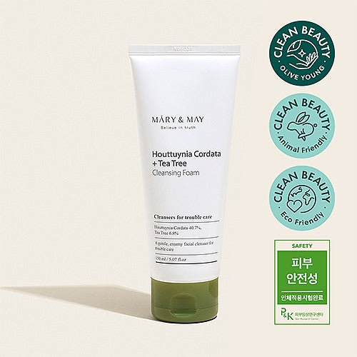 Mary & May Houttuynia Cordata + Tea Tree Cleansing Foam