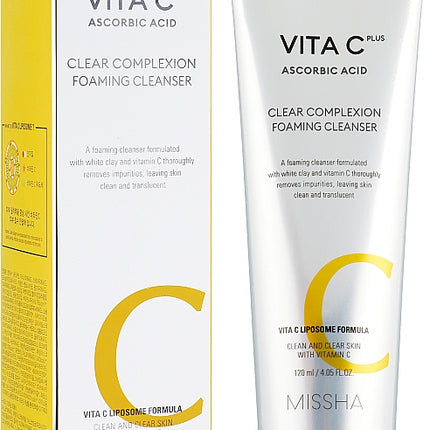 Missha Vita C Plus Clear Complexion Foaming Cleanser