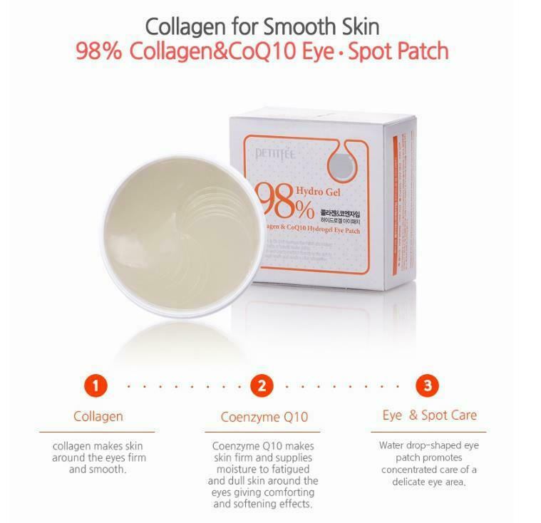 Petitfee Collagen & CoQ10 Hydrogel eye patches ( συσκευασία 60 τμχ )