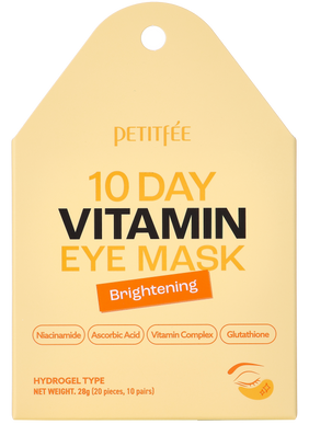 PETITFEE - 10 Day Vitamin Eye Mask Brightening 20pcs