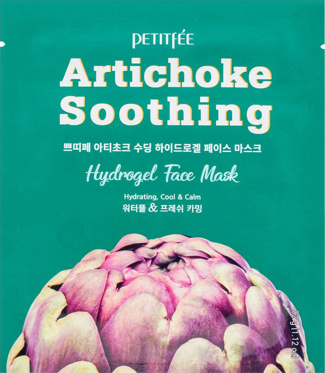 PETITFEE - Artichoke Soothing Hydrogel Face Mask Pack 5pcs