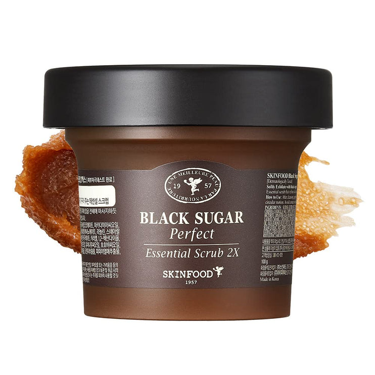 SKINFOOD- Black Sugar Perfect Essential Scrub 2X , 210gr