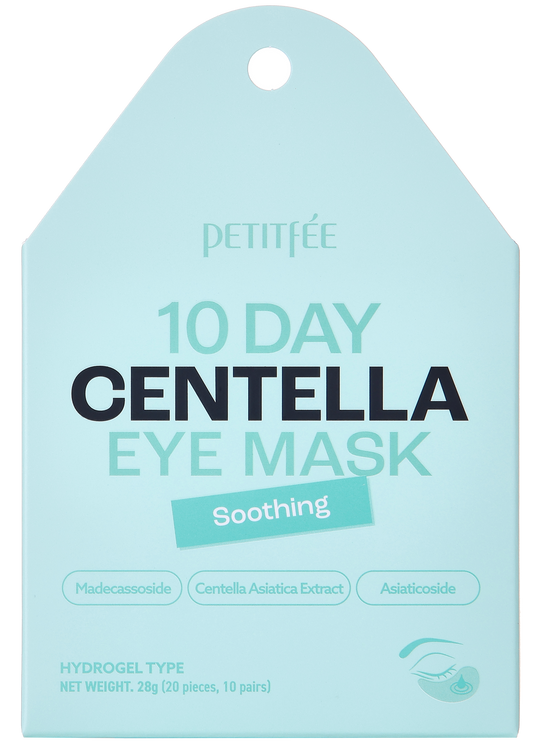 PETITFEE - 10 Day Centella Eye Mask Soothing 20pcs