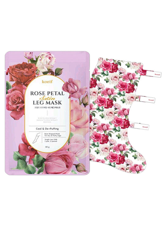 KOELF - Rose Petal Satin Leg Mask