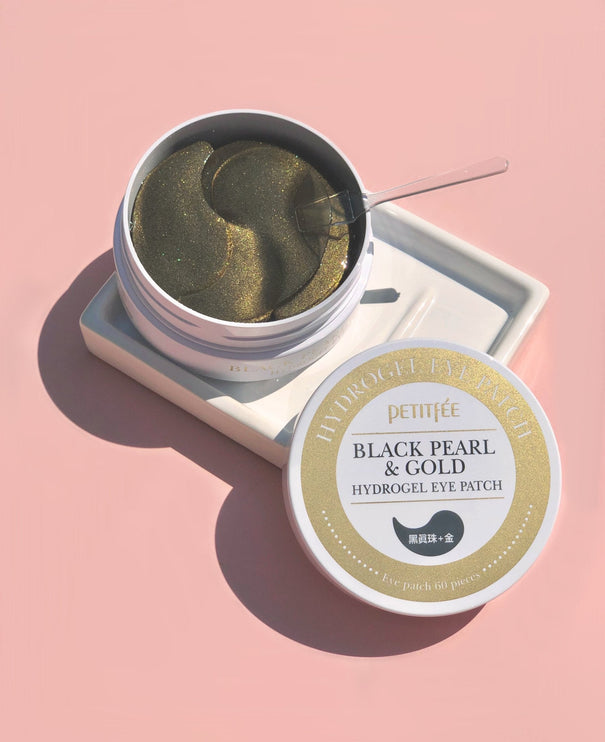 PETITFEE - Black Pearl & Gold Hydrogel Eye Patches Pack 60pcs