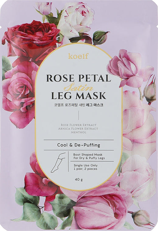 KOELF - Rose Petal Satin Leg Mask