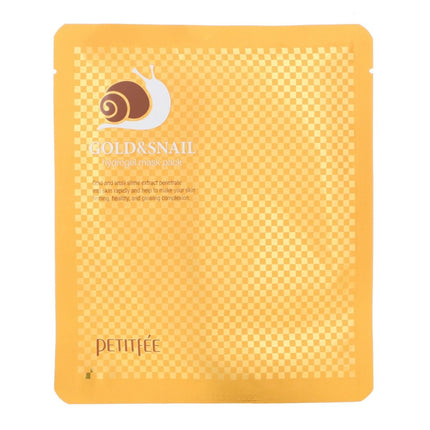 PETITFEE - Gold & Snail Face Mask Pack 5pcs