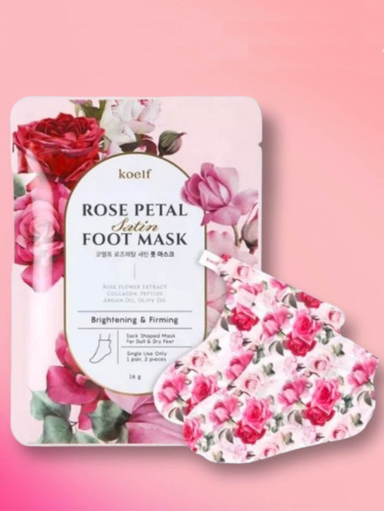 KOELF - Rose Petal Satin Foot Mask